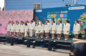 감천문화마을 축제 골목 뻥튀기 아저씨